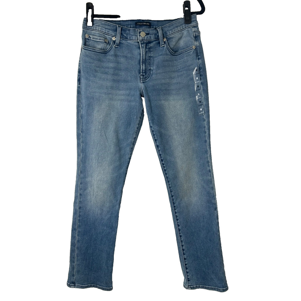 Lucky Brand Womens Size 8/29 Sweet Mid Rise Straight Leg Jeans Blue Wash Denim